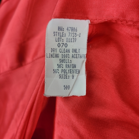 Vintage OLEG CASSINI Blazer Jacket Long Button Up Gold Buttons - Picture 10 of 11